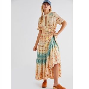 Free People Rare Feelings Dress, Cloud Combo, Size M, NWT